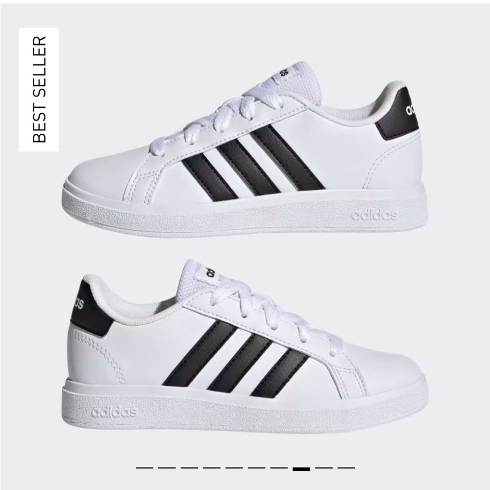 Adidas Grand Court 2.0 Black & White Sneakers